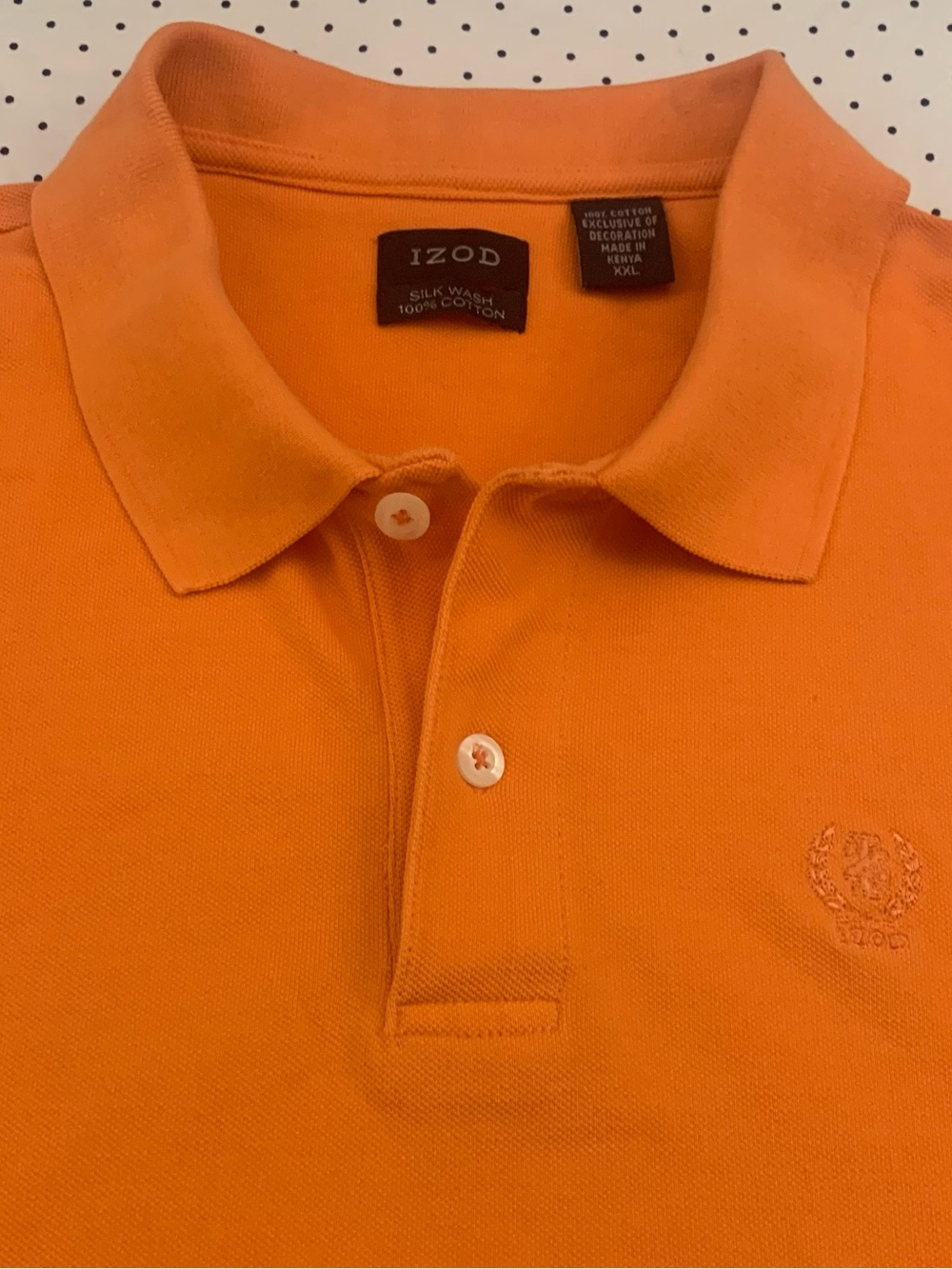 IZOD SS Silk Wash 100% Cotton 2 Button Polo